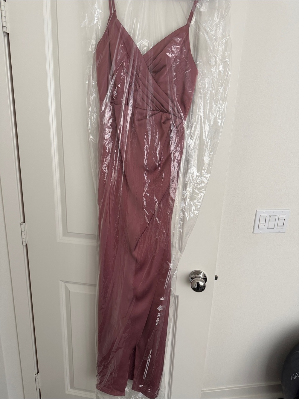 Azazie Mauve Spaghetti-Strap Maxi Dress